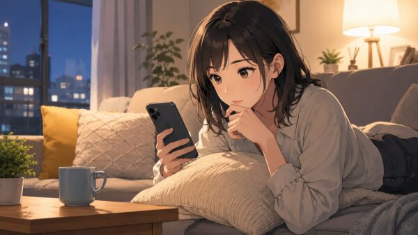 スマホで姪っ子と夫が不倫するのは当たり前ですかを読む日本人女性