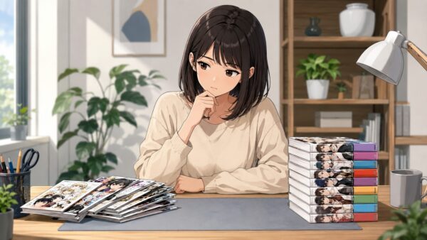 連載版と単行本版の違いを比較する日本人女性