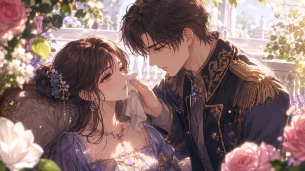 契約結婚後にルーファスがサフィアをやさしく大切にする溺愛シーン