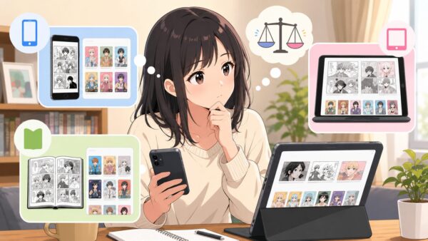 サレ婚を読む電子書籍サービスをスマホとタブレットで比較する日本人女性