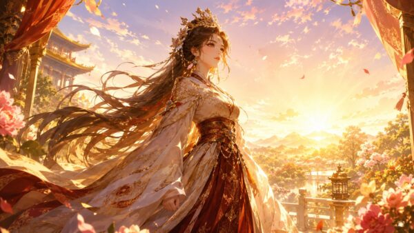 朝日の宮殿で運命を変えようとする皇妃